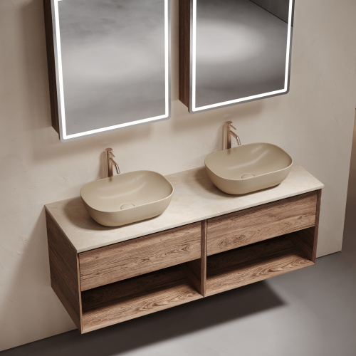 Столешница Sancos TT140A2X 140х46 накладная цвет бежевый - фото 5